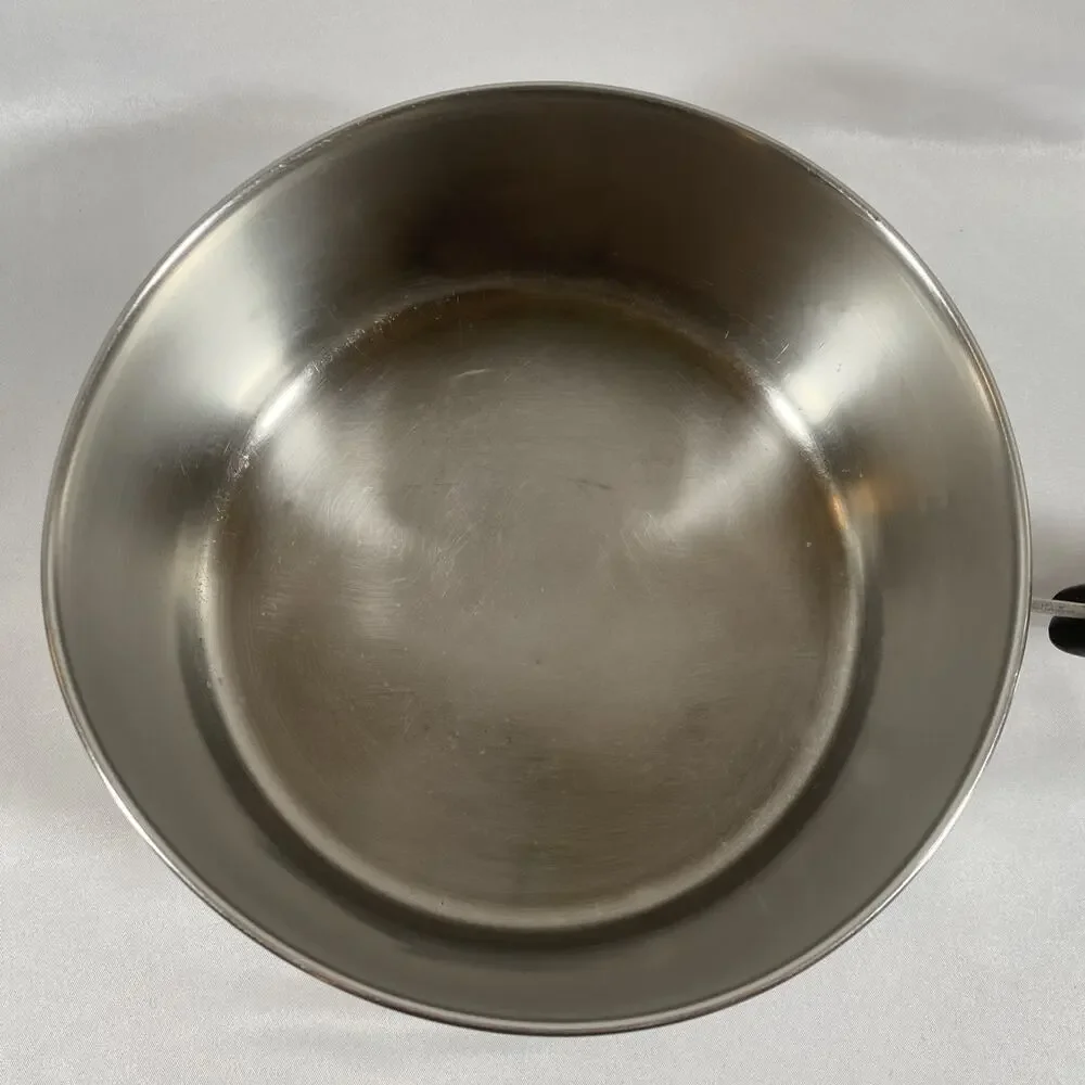 Revere Ware 2 Qt Copper Bottom SaucePan Pot & Lid Stainless Steel Pre 1968 READ